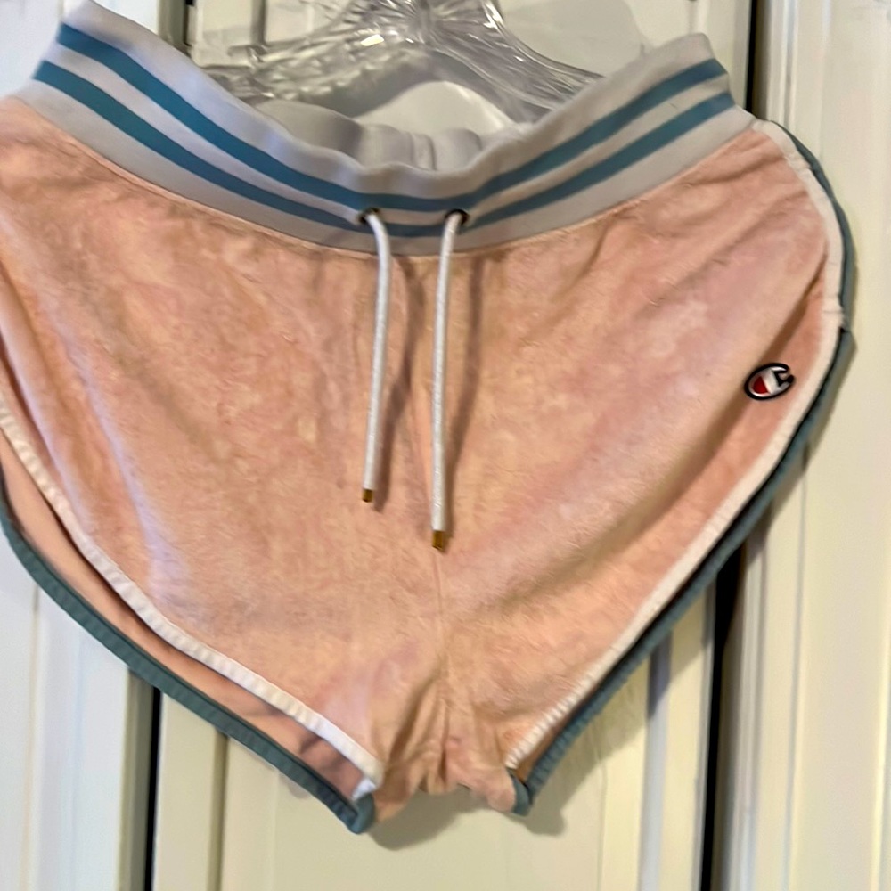Champion peach terry cloth booty shorts
